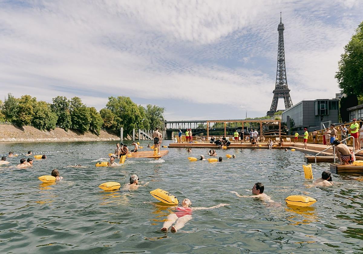 Zona habilitada para el baño en París