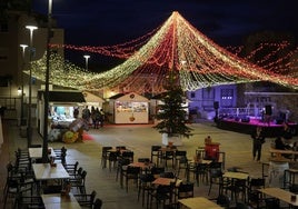 Mercado instalado la última Navidad en la plaza de Santa María.