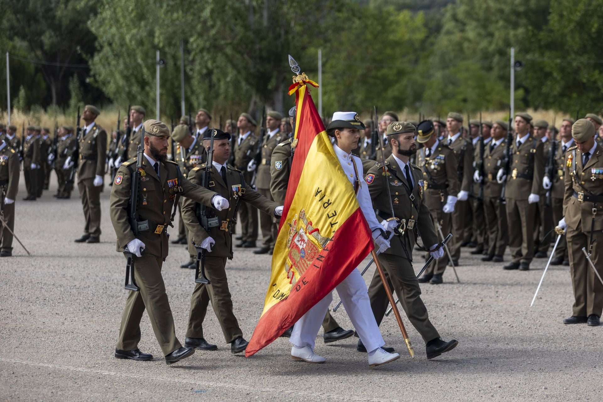Jura de bandera, en Cáceres.