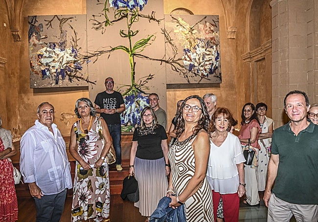 Visita guiada por Julián Mesa a la exposición de Jorge Galindo en Santa Catalina este sábado por la noche.
