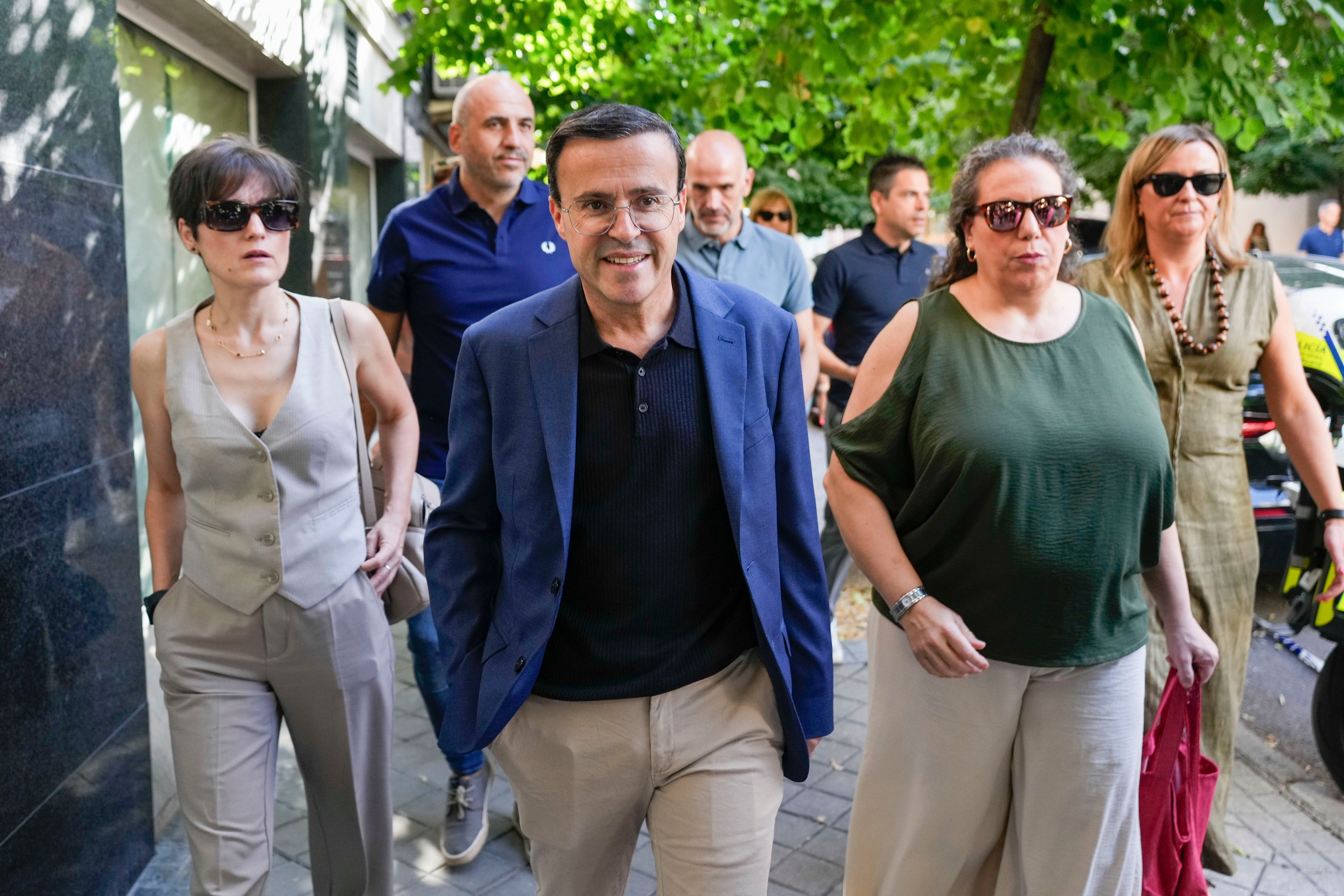 Gallardo a su llegada a Ferraz el pasado 5 de julio.