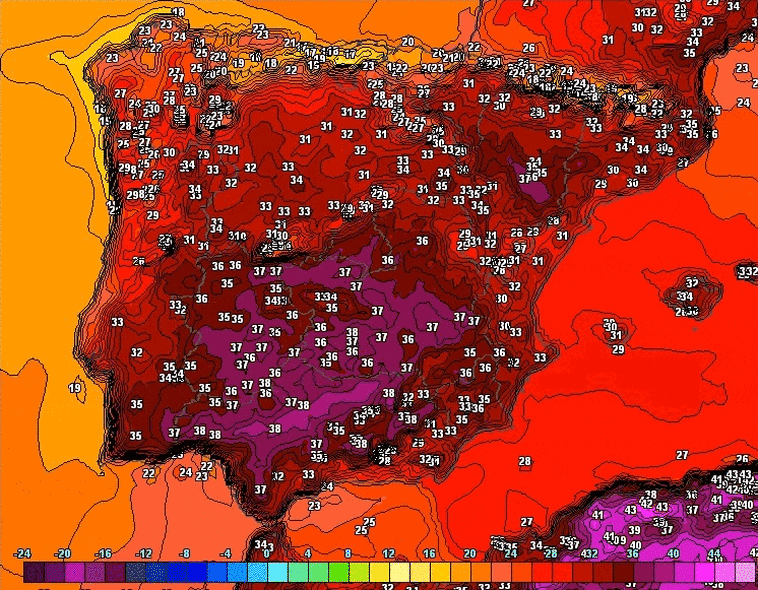 Vuelve la alerta por calor a Extremadura, con temperaturas de 41 grados