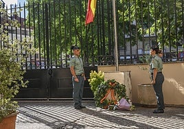 Homenaje de la Guardia Civil a las víctimas del terrorismo en Badajoz.