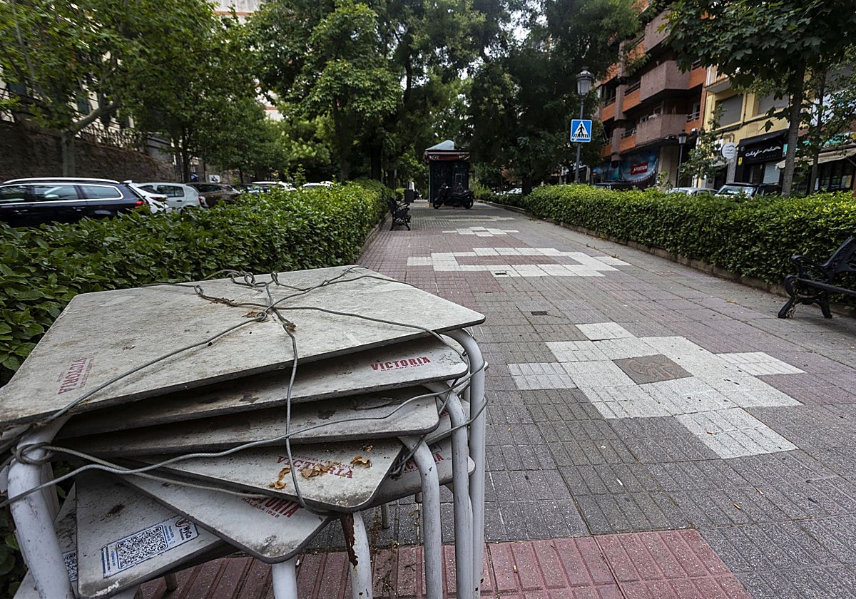 Bulevar de la avenida Virgen de la Montaña.