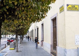 Esquina del edificio entre las calles Pedro de Valdivia y Son Agustina, que adecentará la Junta.