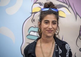 Carolina Yuste en la fiesta de los Palomos de Badajoz.