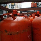 Bombonas de gas butrano