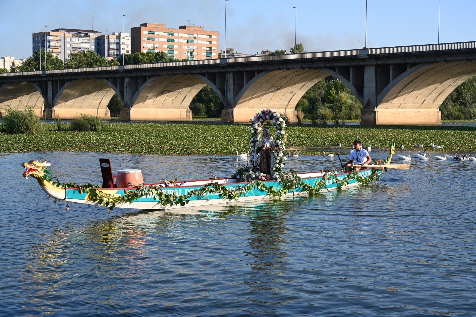 Así ha sido la procesión de la Virgen del Carmen en Badajoz