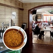 El salón del restaurante del Hogar Extremeño en pleno centro de Madrid.