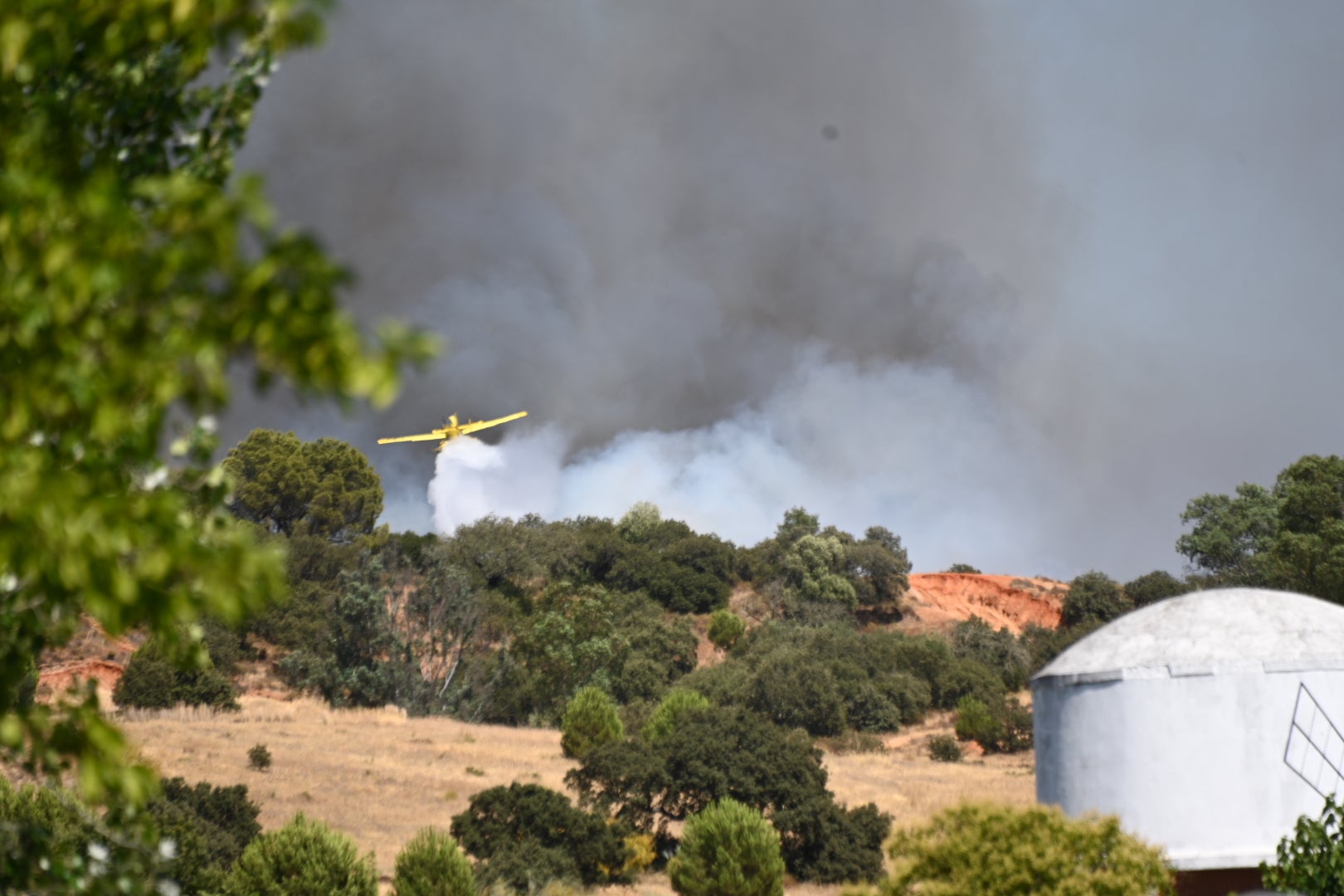 Fotos | Imágenes del incendio forestal en Badajoz