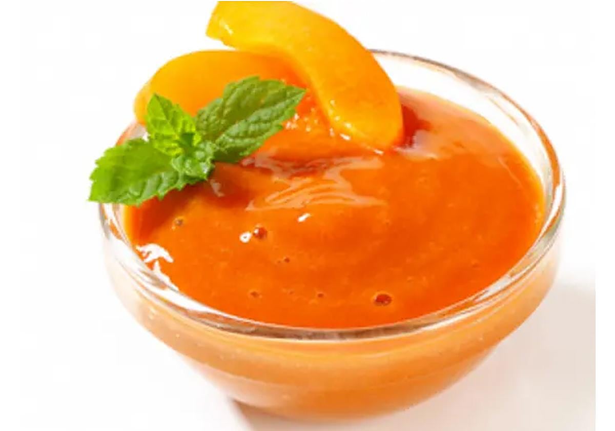 Postre de melocotón y albaricoque