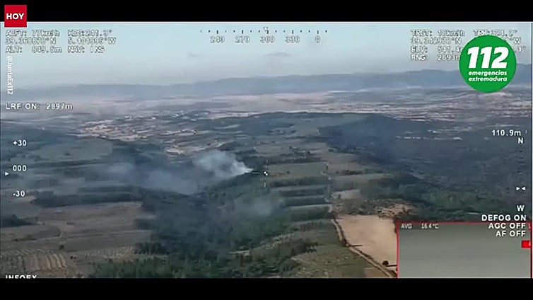 Las rachas de viento y los saltos, los mayores peligros en el incendio de Valdecaballeros