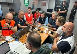 Abel Bautista y el resto de responsables, en el Comité de Dirección del Infocaex