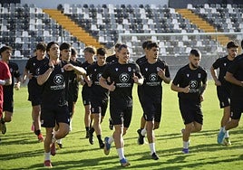 Entrenamiento del Badajoz.