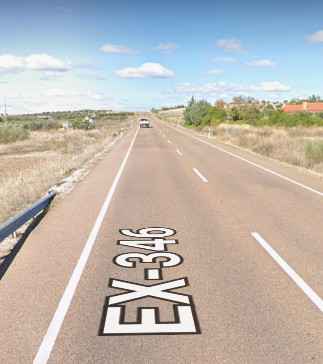 Punto kilométrico 14 de la carretera EX-346.