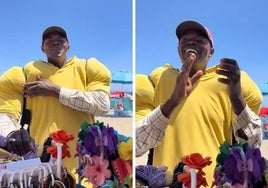 Abu, el vendedor ambulante senegalés que cada verano conquista las playas de Málaga