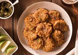 Tortillas de bacalao con boniato