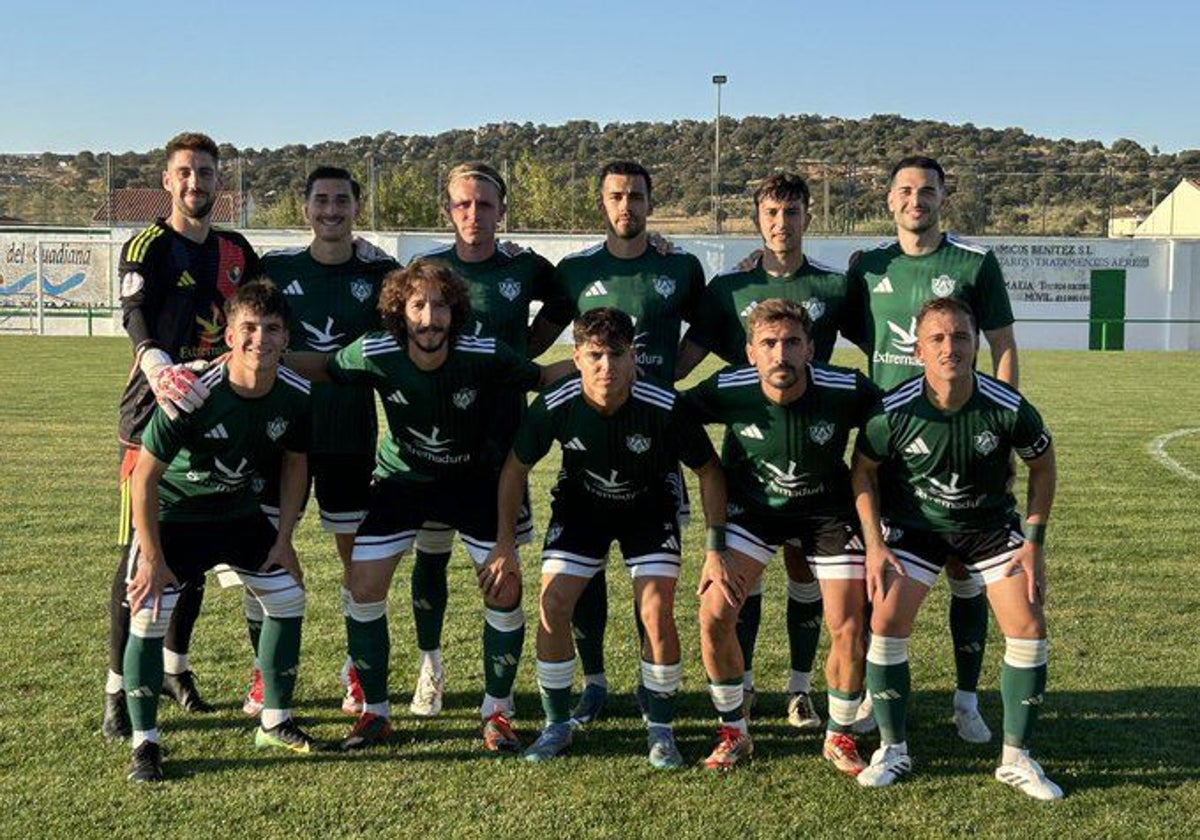Primer once del Cacereño en el estreno de la pretemporada en Santa Amalia.