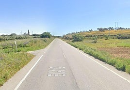 Carretera en la que se ha producido el accidente.