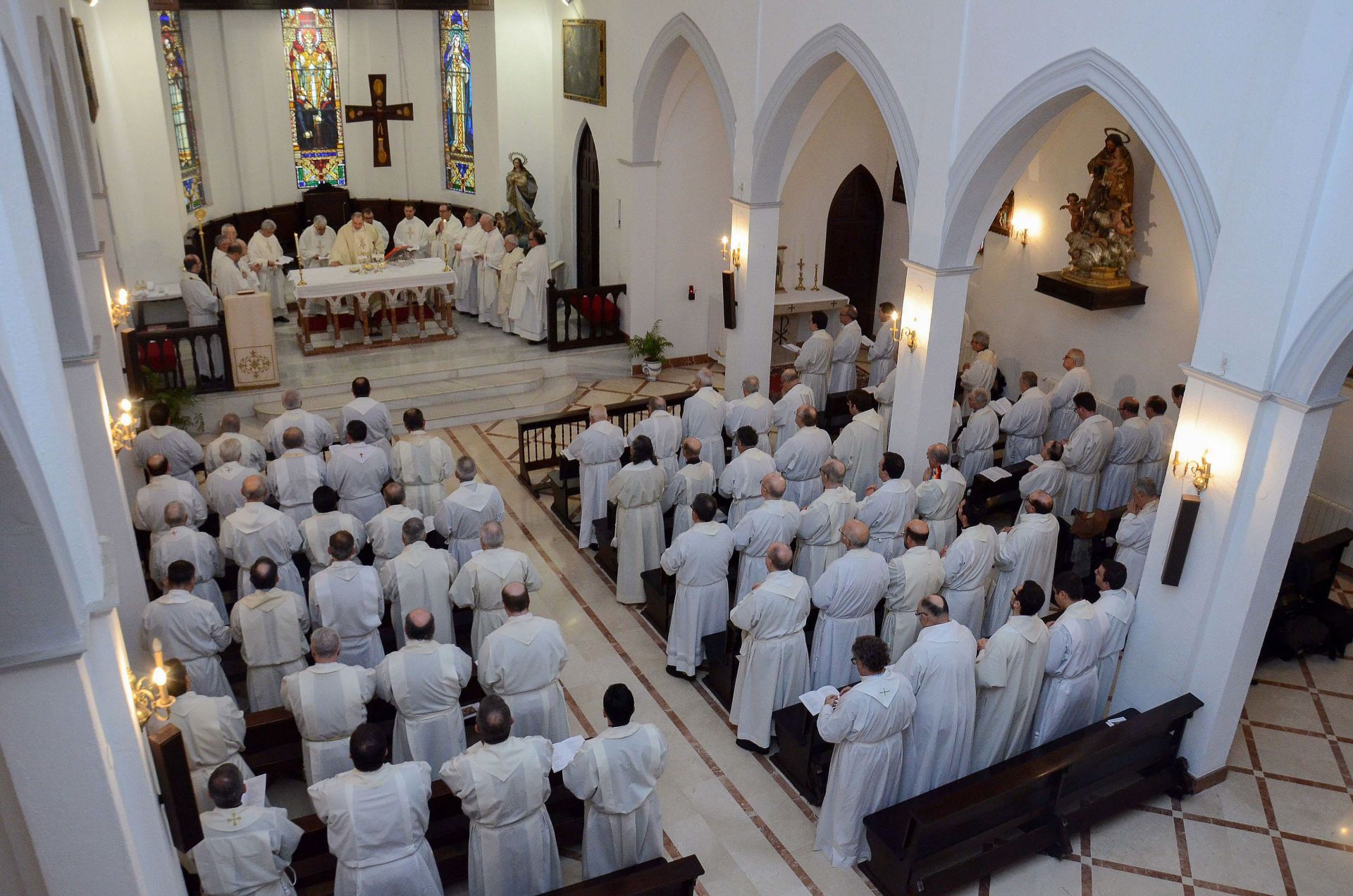 Encuentro de los sacerdotes en el seminario San Atón de Badajoz