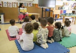 Niños en un centro infantil de Mérida.