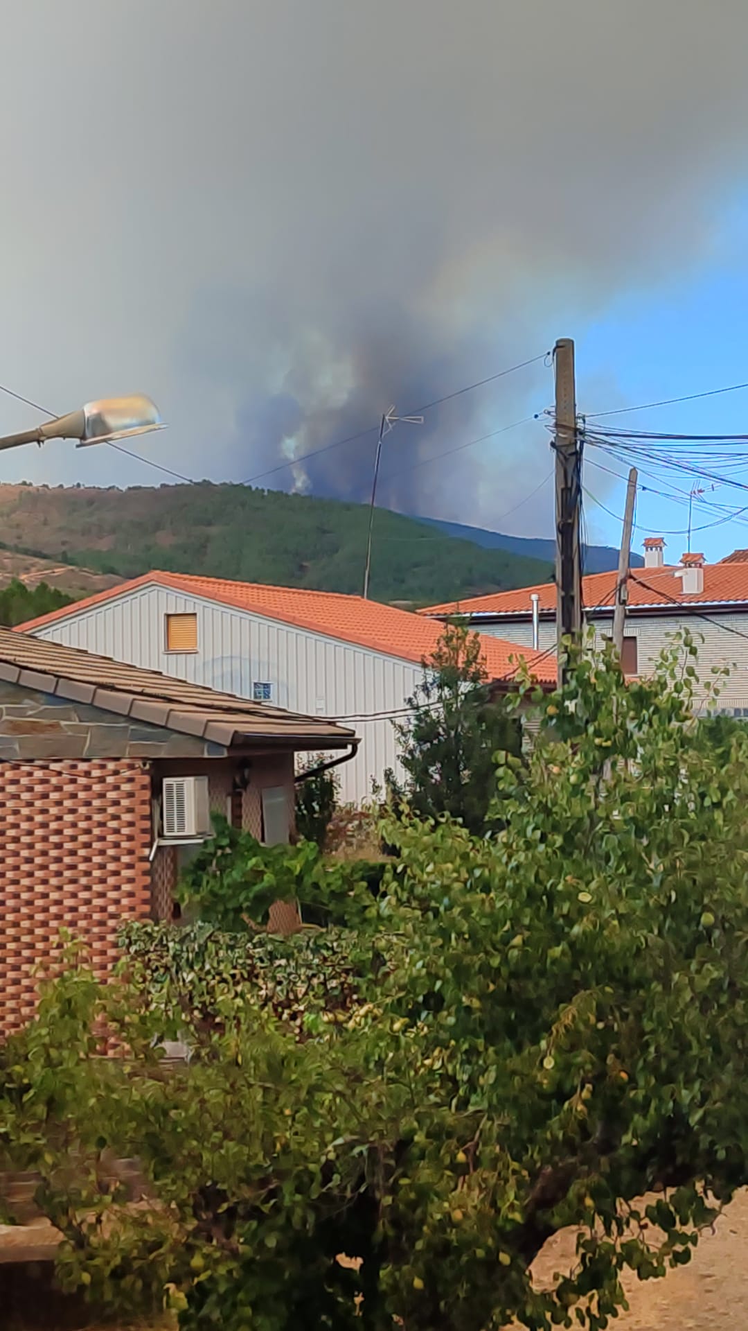 Fotos | Así está el aparatoso incendio de Las Hurdes