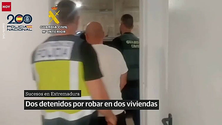 Tres detenidos por robar en una vivienda del Valle del Jerte amenazando con una pistola a sus ocupantes