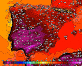 Previsión de temperaturas para los próximos días.