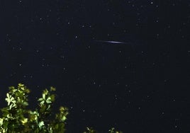 Imagen de las conocidas como Delta Acuáridas en el cielo de Hervás (Cáceres)