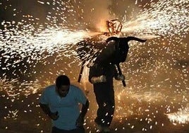 El toro de fuego de Belén