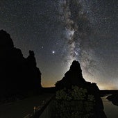 Via lactea en el Parque Nacional de Monfragüe.