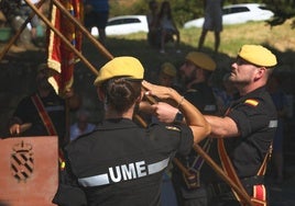Imagen del acto de homenaje, celebrado ayer.