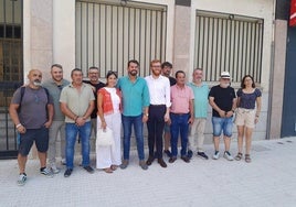 Sánchez Cotrina con alcaldes y dirigentes locales y de la zona.