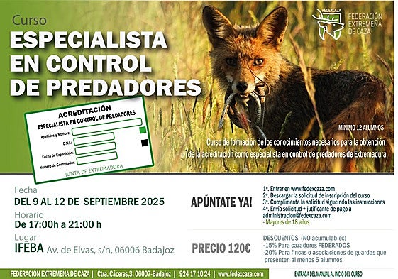 Cartel informativo del curso.