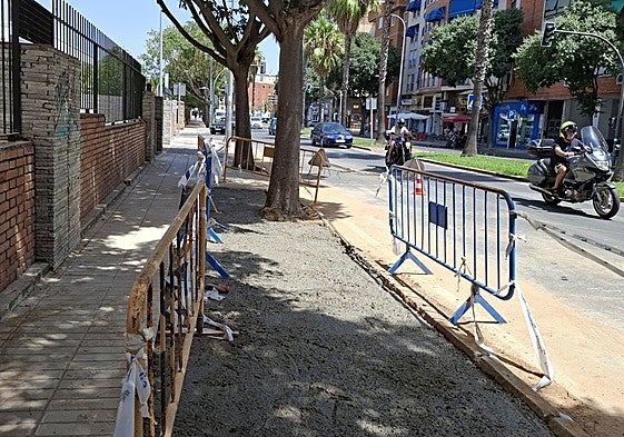 La zona donde se produjo el reventón de María Auxiliadora.