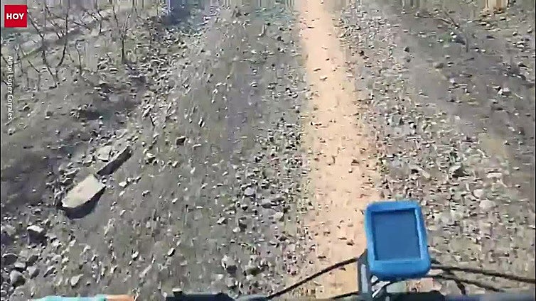 Recorrido en bici por el desolador paisaje que dejó el incendio en Tres Arroyos