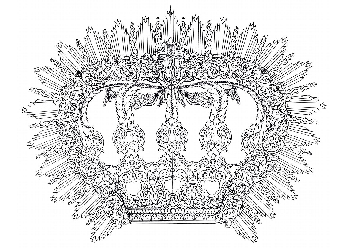 El diseño de la nueva corona.