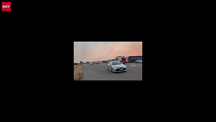 Dispositivo de evacuación de los vecinos que quedaban en Cabezabellosa