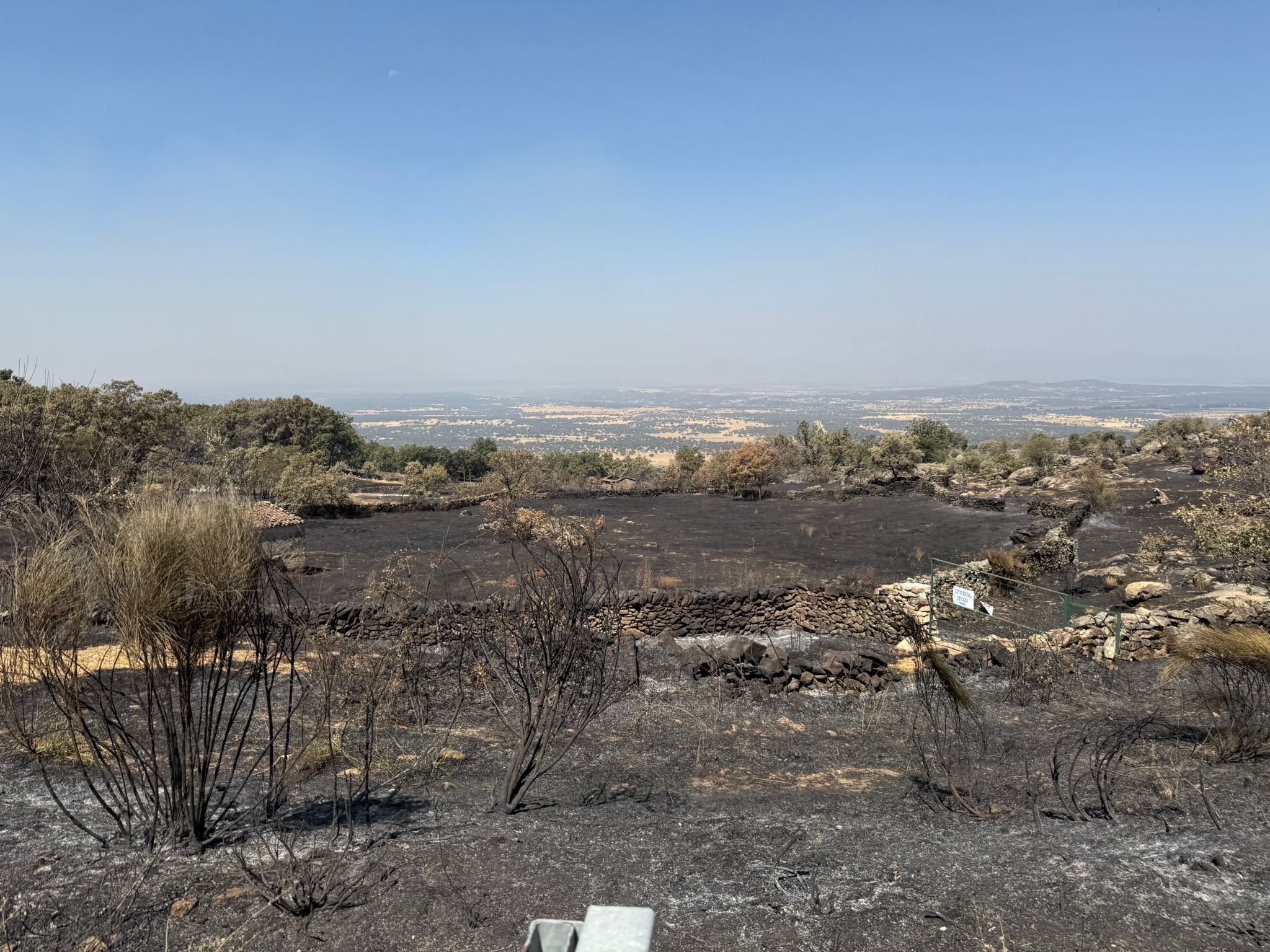 Así ha quedado la comarca de Trasierra tras el incendio de Jarilla