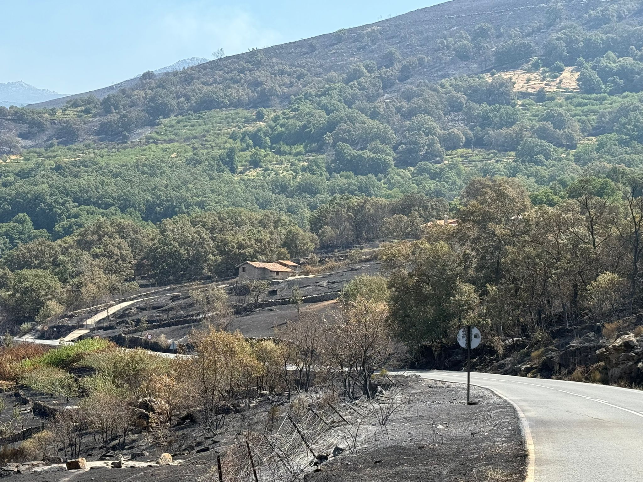 Así ha quedado la comarca de Trasierra tras el incendio de Jarilla