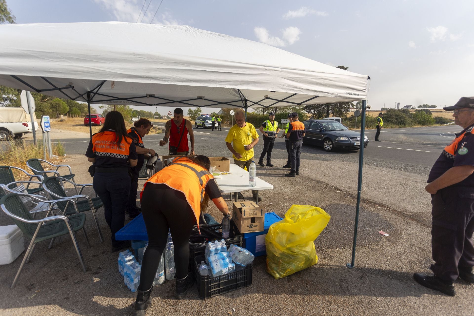 Terrenos arrasados por el incendio de Casar de Cáceres