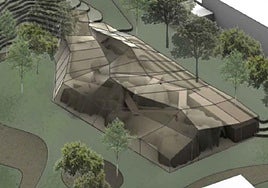 Boceto de la neocueva de Maltravieso incluido en el pliego de condiciones de la licitación.