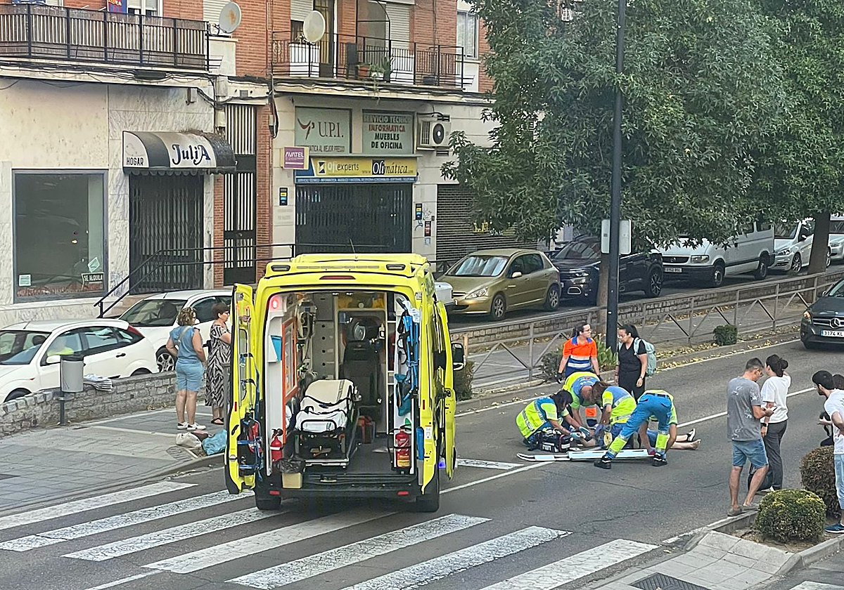 Imagen tomada del accidente.