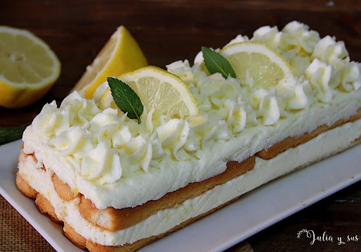 Versión del tiramisú con limón