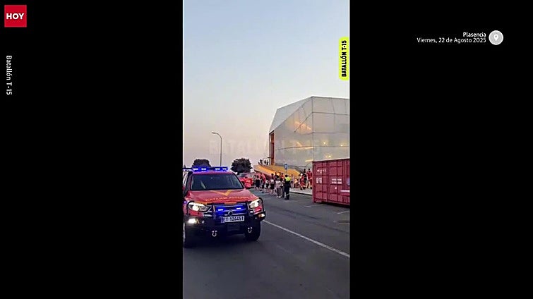 Así han despedido en Plasencia a los efectivos de la UME tras su intervención en el incendio de Jarilla