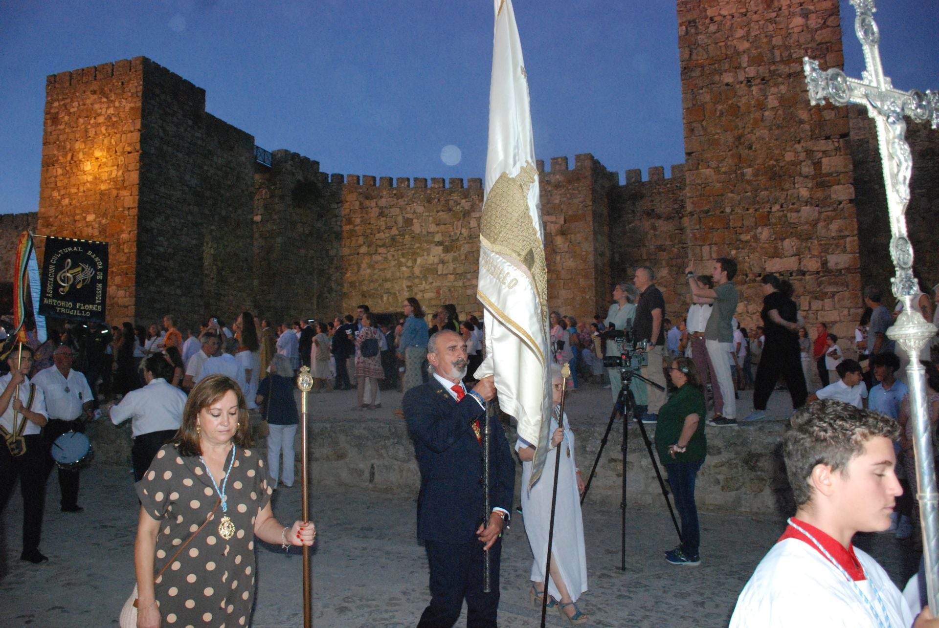 La bajada de la Patrona a la iglesia de San Martín en imágenes
