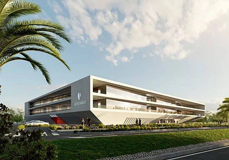 Infrografía de cómo quedará el hospital de QuirónSalud en Badajoz.