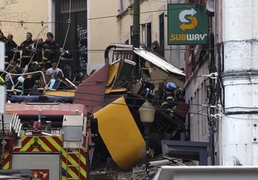 El fatal accidente en un elevador, en imágenes