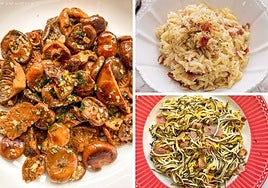 Tres recetas con pocos ingredientes