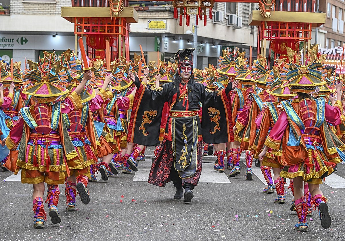 Cambalada en el último desfile de Carnaval, que les dio la victoria.
